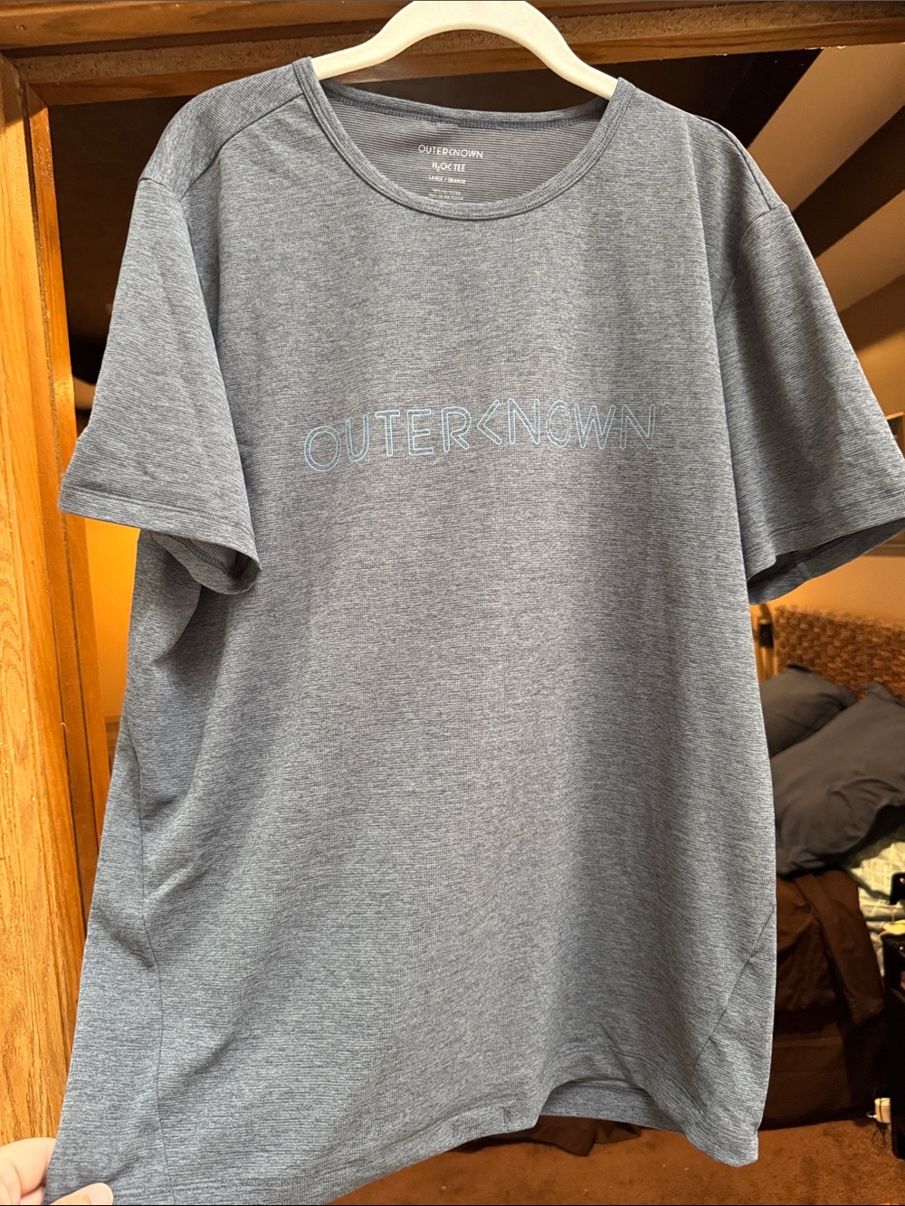 Outerknown Gray Short Sleeve Logo Tee
